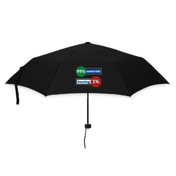 1% Abstimmung 99% Kontrollen - Regenschirm (klein) - Schwarz - Vorne