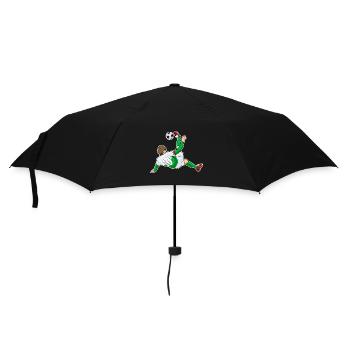 Welsh National Soccer Team I Football Wales - Regenschirm (klein) - Schwarz - Vorne