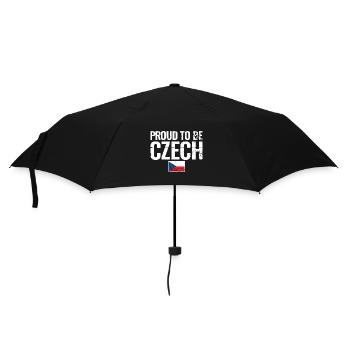 Proud To Be Czech Czech Republic Czech Flag - Umbrella (small) - black - Front