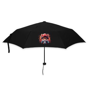 Écureuil Animal Art I Cool Mignon - Parapluie standard - noir - Devant