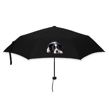 Border Collie - Umbrella (small) - black - Front