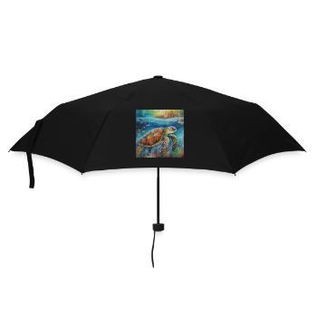 Modern & Colourful Turtle Wall Art by Bodhi - Umbrella (small) - black - Front