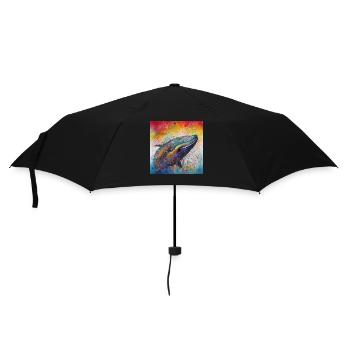 Modern & Colourful Whale Wall Art by Bodhi - Umbrella (small) - black - Front