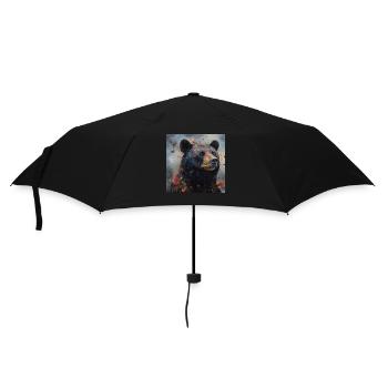 Modern & Colourful Black Bear Wall Art by Bodhi - Umbrella (small) - black - Front