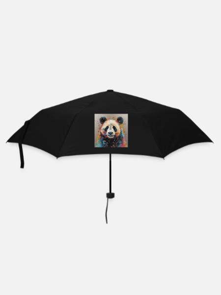 Modern & Colourful Panda Wall Art by Bodhi - Umbrella (small) - black