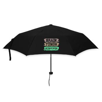 Brain Tumor Tumor Brain Cancer Survivor - Umbrella (small) - black - Front