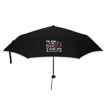 Rottweiler Road To My Heart Drôles de propriétaires de chiens - Parapluie standard - noir - Devant