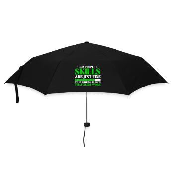 Tolerance To Idiots Needs Work Sassy - Umbrella (small) - black - Front
