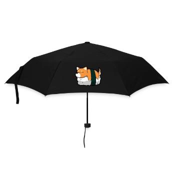 Shiba Inu Hund Sushi Japan Akita I Geschenk - Regenschirm (klein) - Schwarz - Vorne