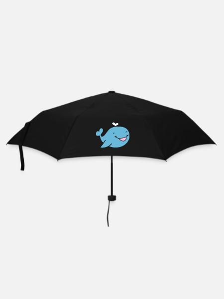 Wal - Regenschirm (klein) - Schwarz