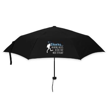 Taucher... Masken tragen, bevor sie populär wurden - Regenschirm (klein) - Schwarz - Vorne