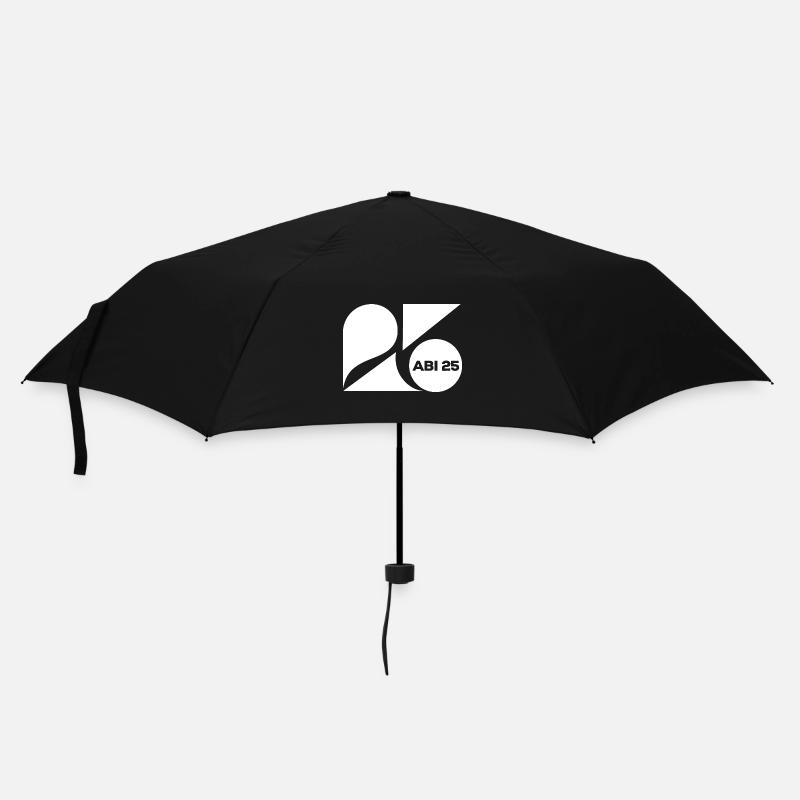 Abi 25 - Abitur 2025 - Spruch - Regenschirm (klein) - Schwarz