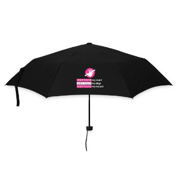 Don't touch my husband, my dog, my home - Umbrella (small) - black - Front