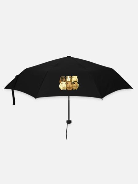 Meerschweinchen für eine Meerschweinchen - Regenschirm (klein) - Schwarz