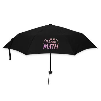 I love math - Umbrella (small) - black - Front