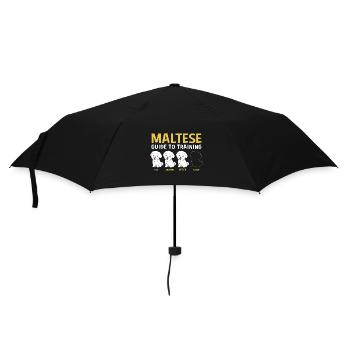 Chien maltais - Parapluie standard - noir - Devant