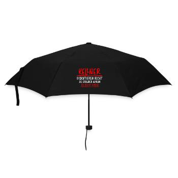 Kellner Lustige Spruch Service Restaurant Geschenk - Regenschirm (klein) - Schwarz - Vorne