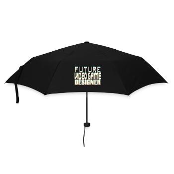 Future Video Game Designer - Regenschirm (klein) - Schwarz - Vorne