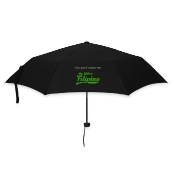 Filipino Wife Design für stolze Pinoys - Regenschirm (klein) - Schwarz - Vorne