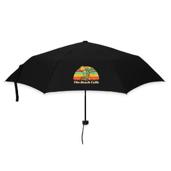 The Beach Calls Summer Vacation Tropical Trip - Regenschirm (klein) - Schwarz - Vorne