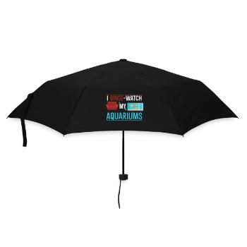 Je regarde mes aquariums - Parapluie standard - noir - Devant