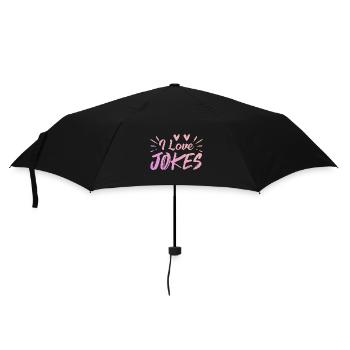 J’adore les blagues - Parapluie standard - noir - Devant