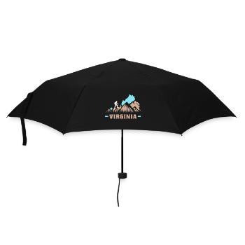 Wandern in Virginia Design für stolze Virginier - Regenschirm (klein) - Schwarz - Vorne