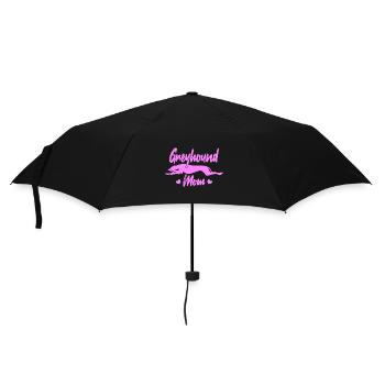 Greyhound Mom - Regenschirm (klein) - Schwarz - Vorne