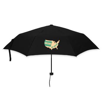 Oregon Nicht Oregon Design für stolze Oregonianer - Regenschirm (klein) - Schwarz - Vorne