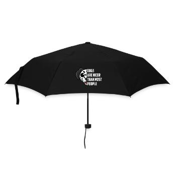 Les chiens sont plus gentils que la plupart des gens - Parapluie standard - noir - Devant
