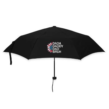 Dada Daddy Dad Bruh USA Flagge für Patriot Männer Ehefrau - Regenschirm (klein) - Schwarz - Vorne
