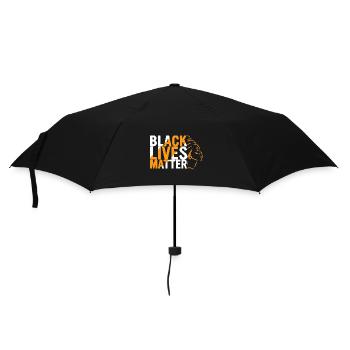 Black History Month Black History - Regenschirm (klein) - Schwarz - Vorne
