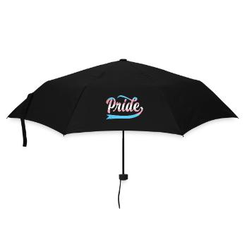 LGBT Rainbow Gay Pride Homo Lesbian Gay - Umbrella (small) - black - Front