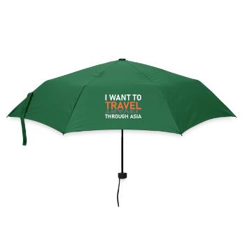 Asia trip - Umbrella (small) - bottlegreen - Front