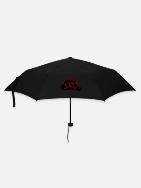 motorcycle ride fast motorcycles motorcycle touring gra - Umbrella (small) - black