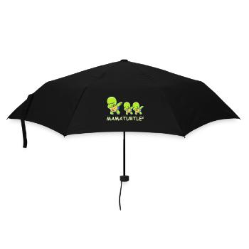 Schwanger werdene Mutter Zwillinge Schildkröte - Regenschirm (klein) - Schwarz - Vorne