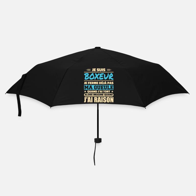 Ich bin Boxer Humor Boxen Boxer Geschenk - Regenschirm (klein) - Schwarz