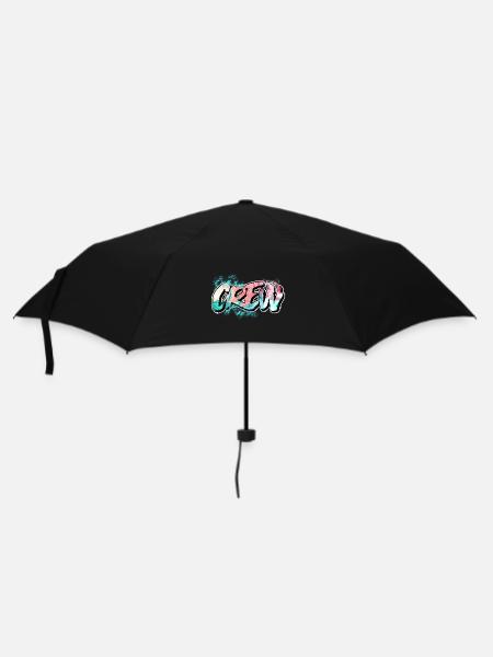 Crew - Regenschirm (klein) - Schwarz