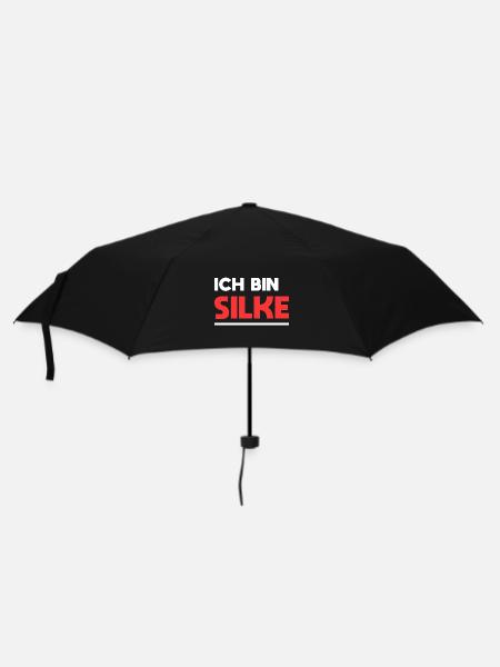 Silke Name Spruch für stolze Silkes - Regenschirm (klein) - Schwarz