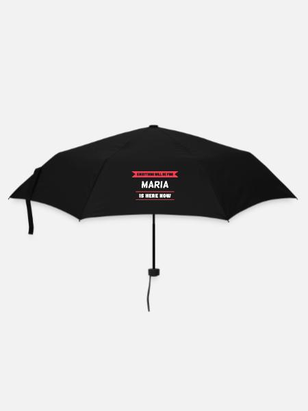Maria Name Spruch für stolze Marias - Regenschirm (klein) - Schwarz
