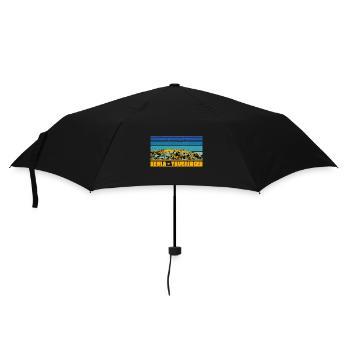 Südharz Merch - Keula I - Regenschirm (klein) - Schwarz - Vorne