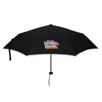 I'm My Therapist's Favorite Funny Psychologist - Umbrella (small) - black - Front