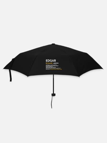Edgar - Regenschirm (klein) - Schwarz