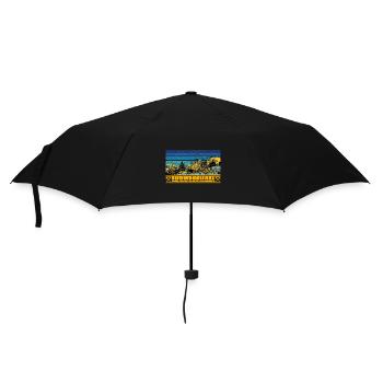 Südharz Merch - Ludwigshall - Regenschirm (klein) - Schwarz - Vorne