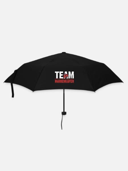 Marienkäfer - Regenschirm (klein) - Schwarz