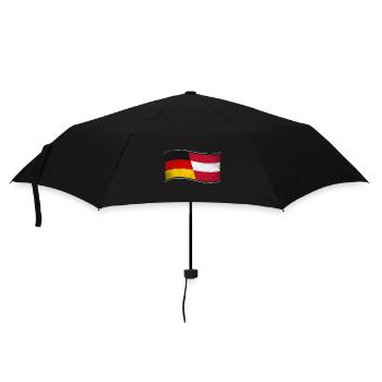 Österreich Design für stolze Deutsch-Österreicher - Regenschirm (klein) - Schwarz - Vorne