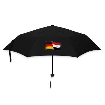 Ägypten Design für stolze Deutsch-Ägypter - Regenschirm (klein) - Schwarz - Vorne
