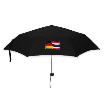 Thailand Design für stolze Deutsch-Thailänder - Regenschirm (klein) - Schwarz - Vorne