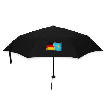 Kasachstan Design für stolze Deutsch-Kasachen - Regenschirm (klein) - Schwarz - Vorne