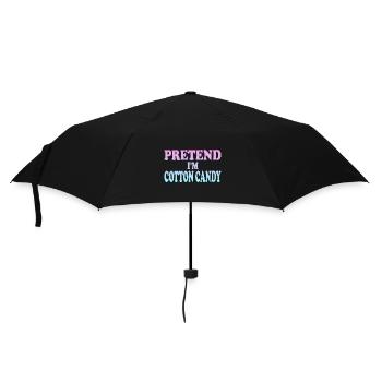 Pretend I'm Cotton Candy - Regenschirm (klein) - Schwarz - Vorne